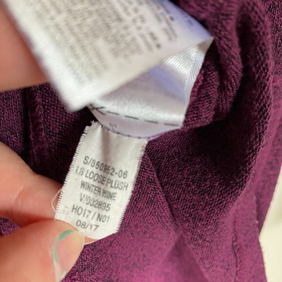 Old Navy Winter Wine Purple Long Sleeve Shirt - Picture 6 of 6